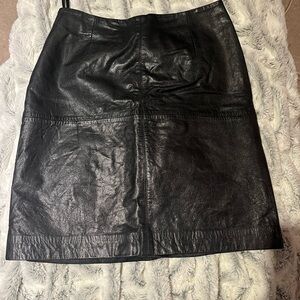 Leather skirt